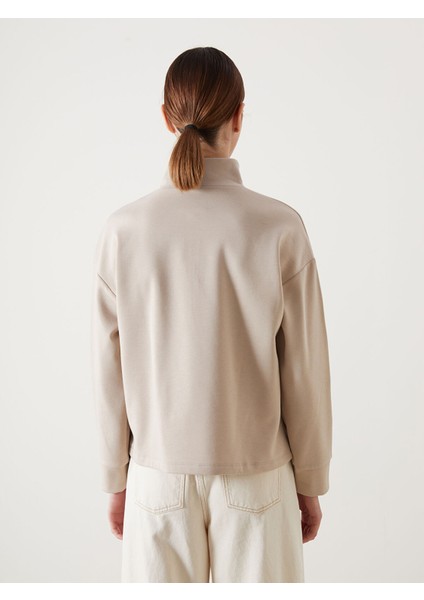 Yeni Sezon Dik Yaka Kadın Sweatshirt Tunik fırsatları