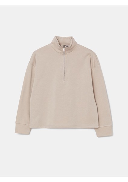 Yeni Sezon Dik Yaka Kadın Sweatshirt Tunik indirimleri