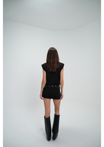 Siyah Uzun Kollu Yandan Bağlama Detaylı Elbise fiyatları