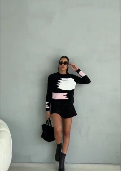 Sptrns Bıyıklı Triko Kazak Siyah (Beden: Standart) fiyatları