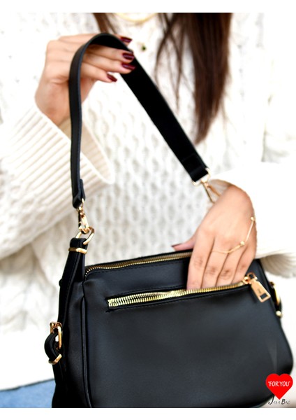 Sofia 3 Bölmeli Yumuşak Deri Çift Askılı Baget ve Omuz Çantası fırsatları