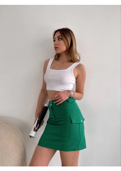 Sptrns Körüklü Cep Etek Yeşil S24904 (Beden: L) modelleri