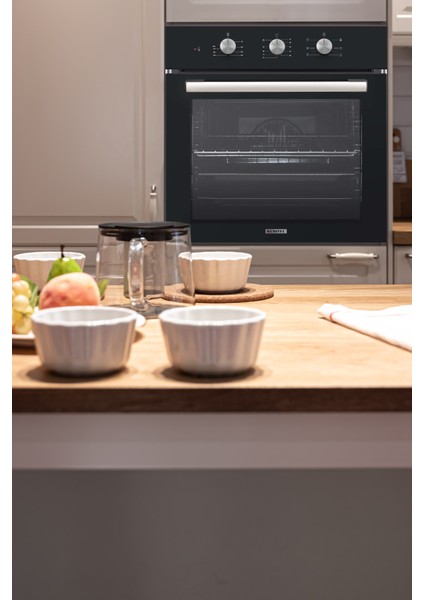 Turbo Fanlı Ankastre Fırın Siyah 6 Prog. B66-SGF3(MT) fiyatları