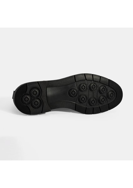 Erkek Siyah Bağcıklı Deri Klasik Ayakkabı fırsatları