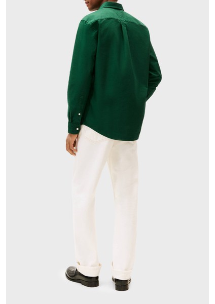 Pamuklu Regular Fit Logolu Uzun Kollu Gömlek Erkek Gömlek MW0MW35774 0ıa fırsatları