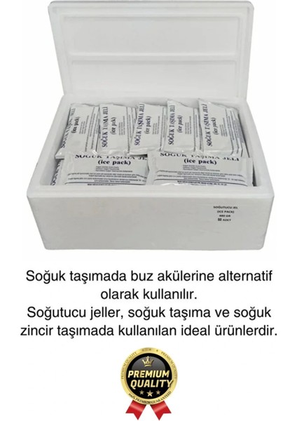 Premium Güvenli Malzeme Dayanıklı Seyahat Yolculuk Yiyecek Soğutucu Jel Poşet Buz Aküsü 260GR 10ADET modelleri