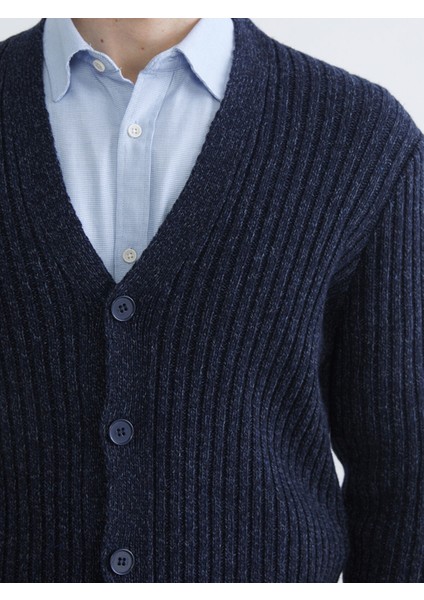 Yeni Sezon Standart Kalıp V Yaka Erkek Triko Hırka modelleri