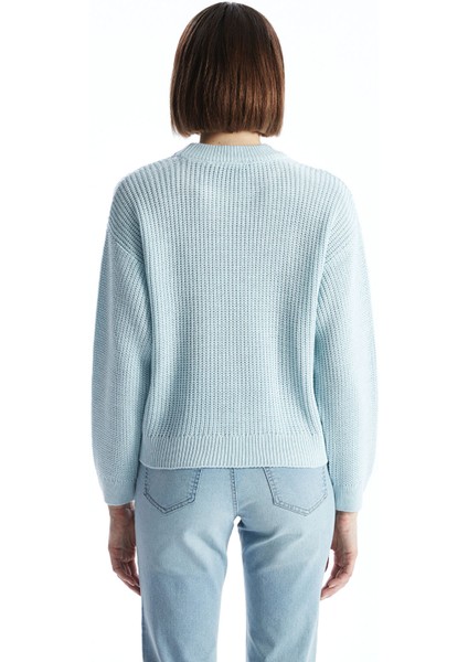 Yeni Sezon Bisiklet Yaka Oversize Kadın Triko Kazak fırsatları