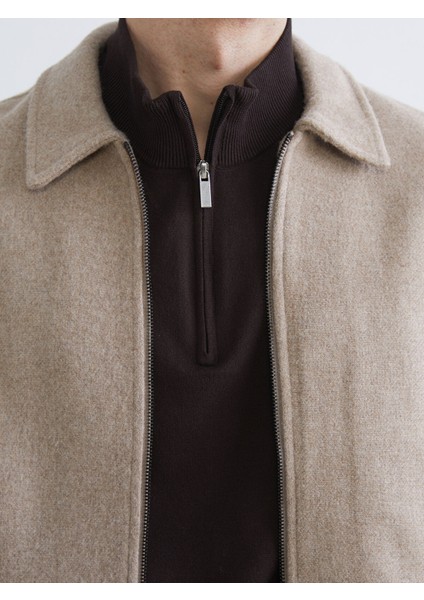 Yeni Sezon Standart Kalıp Gömlek Yaka Erkek Kaşe Mont modelleri