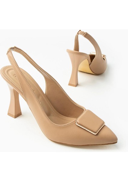 Yzlal Pıert Nude Cilt Topuklu Ayakkabı (Numara: 37)