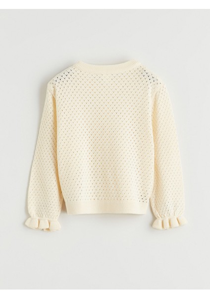 Yeni Sezon Kız Çocuk Ajurlu Triko Atlet ve Hırka fırsatları