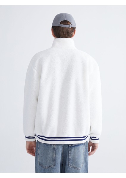 Yeni Sezon Standart Kalıp Polo Yaka Pelüş Erkek Hırka indirimleri