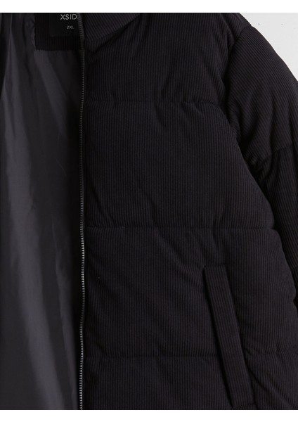 Yeni Sezon Standart Kalıp Dik Yaka Kadife Erkek Şişme Mont fiyatları