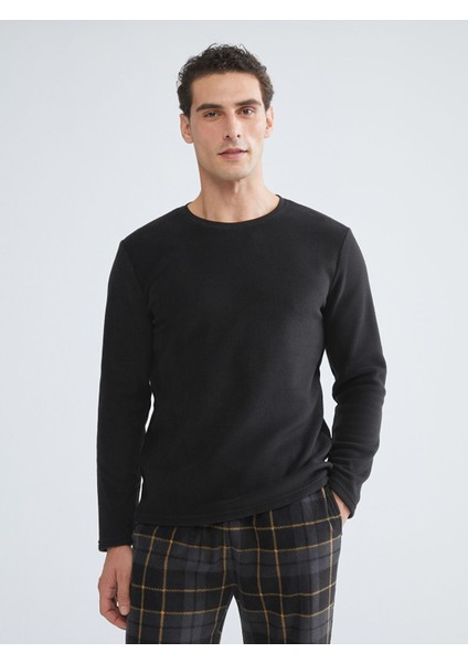 Yeni Sezon Standart Kalıp Ekose Polar Erkek Pijama Takımı fiyatları