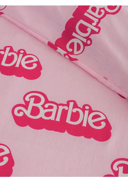 Home Pembe Barbie Baskılı Tek Kişilik Nevresim Seti 160X220/50X70 cm indirimleri