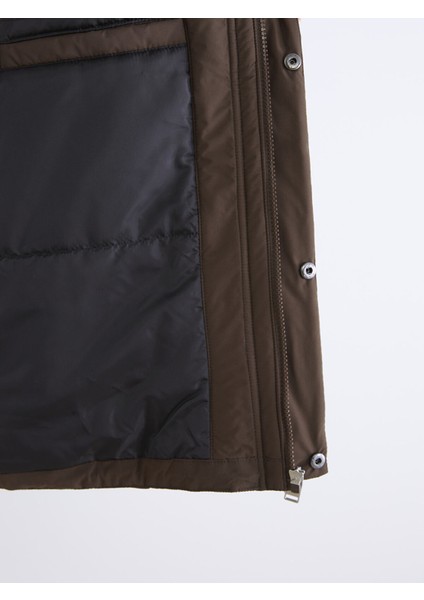 Yeni Sezon Rahat Kalıp Kapüşonlu Erkek Mont fırsatları