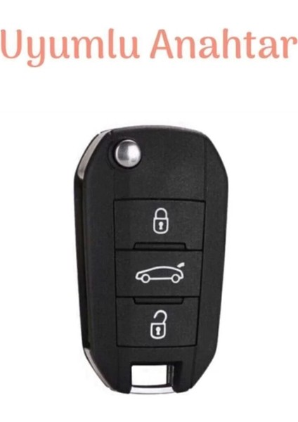Peugeot 208 301 307 308 508 2008 3008 Partner Van Sustalı Lüx Nano Kırmızı Altın Anahtar Koruma Kılıfı fiyatları