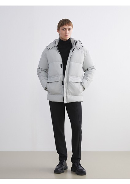 Yeni Sezon Standart Kalıp Kapüşonlu Erkek Mont fiyatları