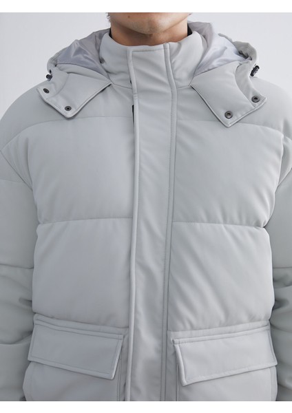 Yeni Sezon Standart Kalıp Kapüşonlu Erkek Mont modelleri