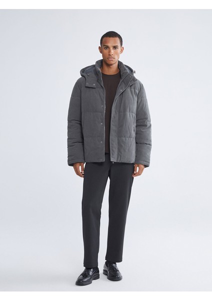 Yeni Sezon Rahat Kalıp Dik Yaka Kadife Erkek Şişme Mont fiyatları