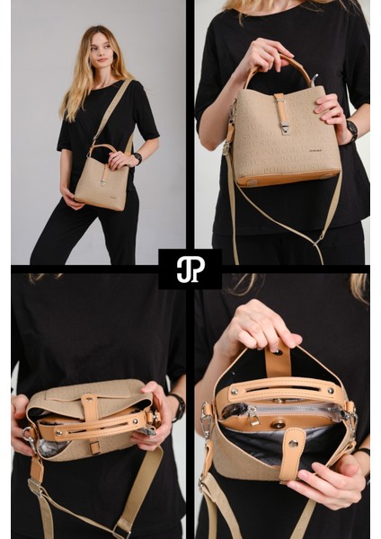 Orijinal Just Polo Collection 4 Bölmeli Lüks Yumuşak Deri Ayarlanabilir Çapraz Askılı Omuz Çantası fiyatları