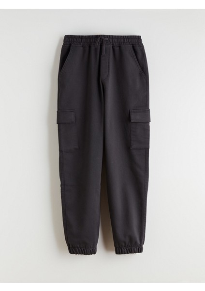 Yeni Sezon Beli Lastikli Erkek Çocuk Kargo Jogger Pantolon