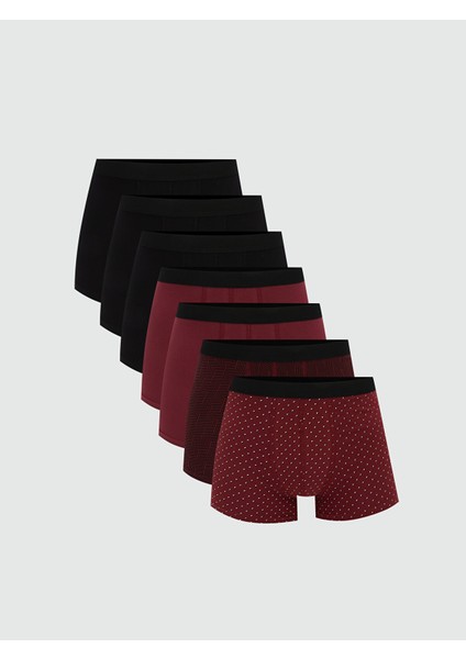 Yeni Sezon Standart Kalıp Pamuklu Esnek Erkek Boxer 7'li
