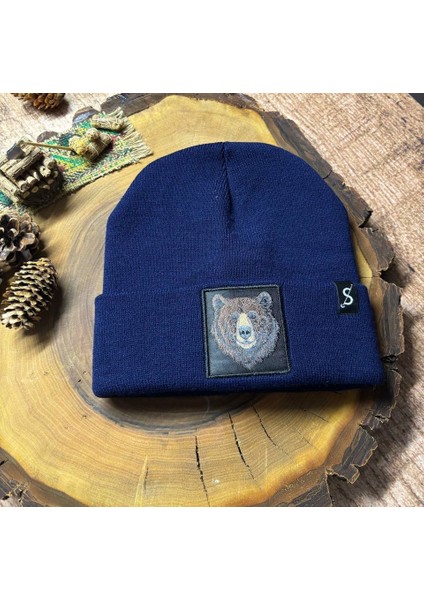 Erkek Kadın Unisex Bere Kışlık Şapka – Kışlık Kalın Triko Bozayı Hayvan Figürlü Şık Kış Bere modelleri