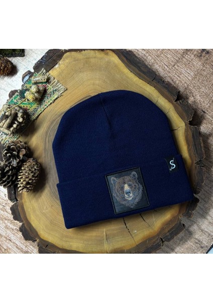 Erkek Kadın Unisex Bere Kışlık Şapka – Kışlık Kalın Triko Bozayı Hayvan Figürlü Şık Kış Bere fırsatları