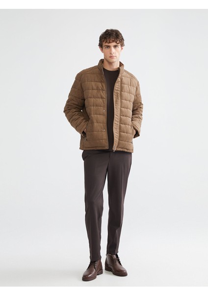 Yeni Sezon Slim Fit Dik Yaka Süet Erkek Mont fiyatları