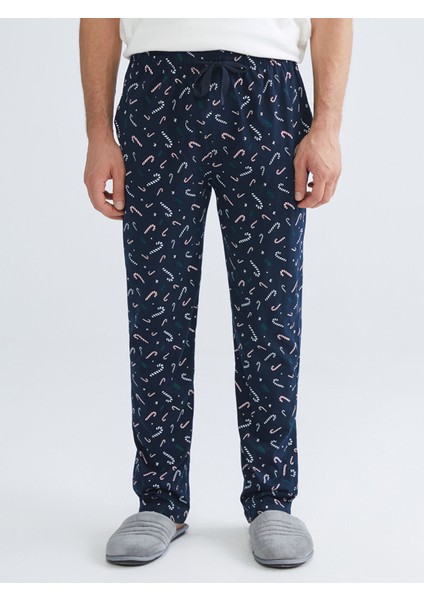 Yeni Sezon Standart Kalıp Yılbaşı Temalı Erkek Pijama Alt fiyatları