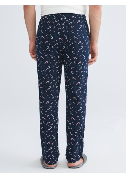 Yeni Sezon Standart Kalıp Yılbaşı Temalı Erkek Pijama Alt fırsatları