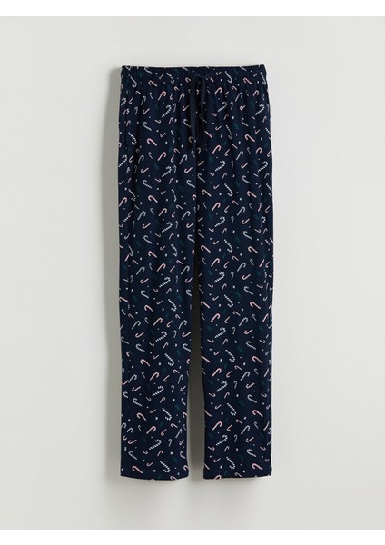 Yeni Sezon Standart Kalıp Yılbaşı Temalı Erkek Pijama Alt indirimleri