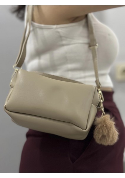 Yzlal Ponpon Vizon Cilt Çanta (Beden: Standart) fırsatları