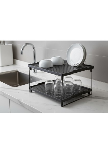 1 Adet Diktörtgen 1 Adet Kare Dolap Içi Çok Amaçlı Düzenleyici Raf-Organizer modelleri