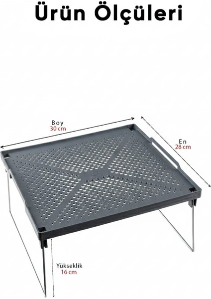 1 Adet Diktörtgen 1 Adet Kare Dolap Içi Çok Amaçlı Düzenleyici Raf-Organizer