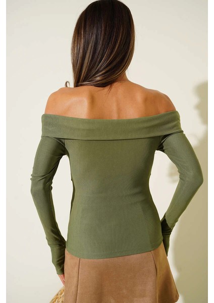 Sptrns Madonna Çapraz Yaka Bluz Yeşil T4331 (Beden: S) modelleri