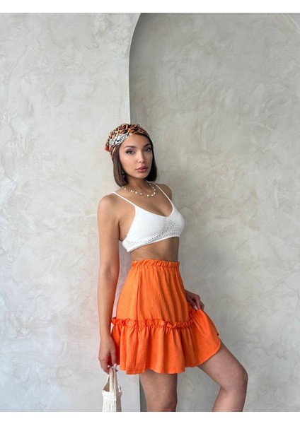 Yzlal Çingene Keten Etek Turuncu S24808 (Beden: S) fiyatları