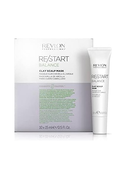 Revlon Professional Restart Balance Clay Scalp Maske 15ML x 10