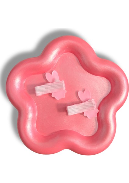 Labubu Figürlü Tüy Detaylı Karışık Renk Çiftli Çocuk Pens Toka