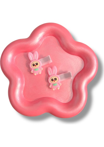 Labubu Figürlü Tüy Detaylı Karışık Renk Çiftli Çocuk Pens Toka fiyatları