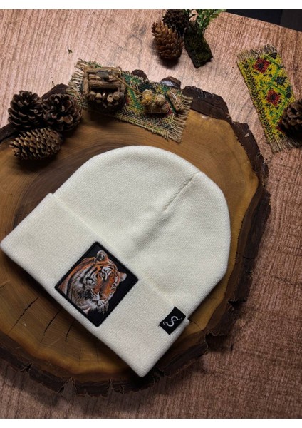 Erkek Kadın Unisex Bere Kışlık Şapka – Kışlık Kalın Triko Kaplan Tiger Hayvan Figürlü Şık Kış Bere fiyatları