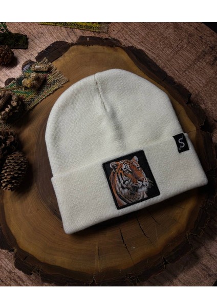 Erkek Kadın Unisex Bere Kışlık Şapka – Kışlık Kalın Triko Kaplan Tiger Hayvan Figürlü Şık Kış Bere indirimleri