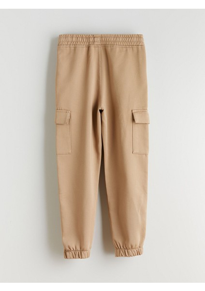 Yeni Sezon Beli Lastikli Erkek Çocuk Kargo Jogger Pantolon fırsatları