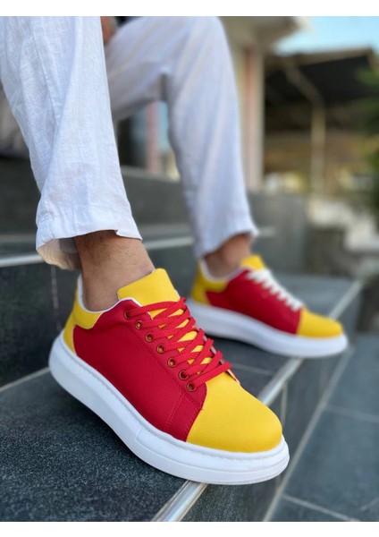 Sptrns Kb-Kuback Taraftar Gtx Bağcıklı Günlük Erkek Ayakkabı Kırmızı (Numara: 41)