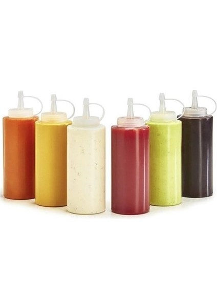 Şeffaf Kapaklı Sızdırmaz Yağlık Sosluk Şişesi Plastik Yağdanlık 400 ml AP-9028 modelleri