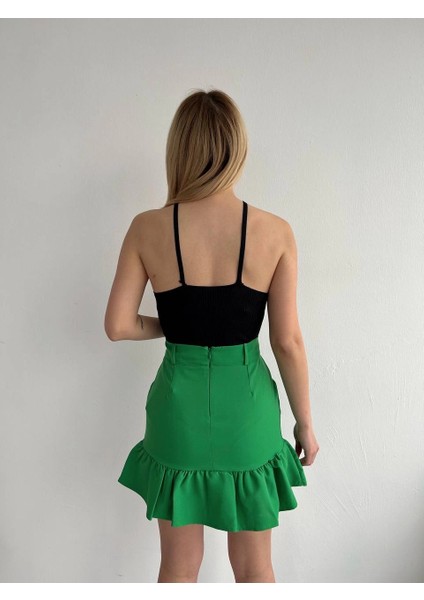 Yzlal Altı Fırfırlı Etek Yeşil S24817 (Beden: L) fiyatları