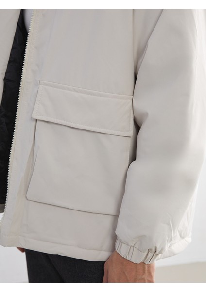 Yeni Sezon Bol Kalıp Kapüşonlu Kalın Erkek Şişme Mont modelleri