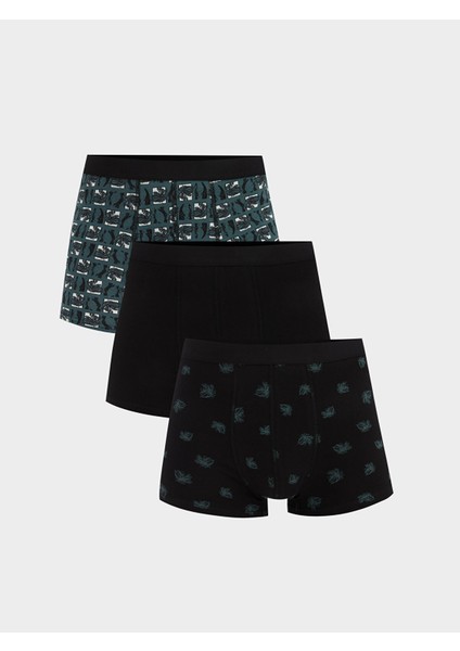 Yeni Sezon Standart Kalıp Erkek Boxer 3'lü