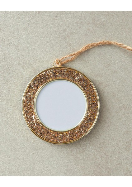 Glitter Çerçeveli Yılbaşı Ağaç Süsü Gold (13.11.2025)